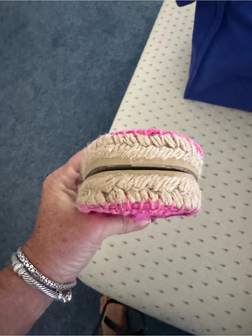 Women's Hot Pink Canvas Espadrilles